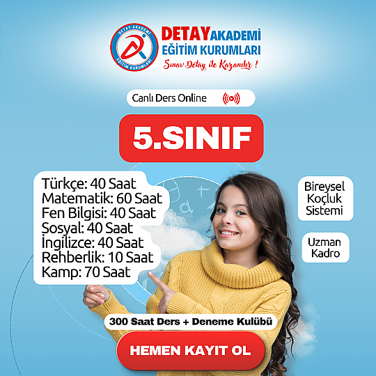 5.Sınıf Canlı Ders Online